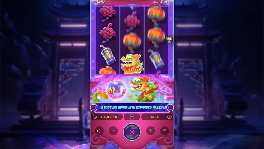 Ảnh bảng biểu tượng & tính năng game Fortune Dragon (slot MICROSLOT) chơi tại LC79