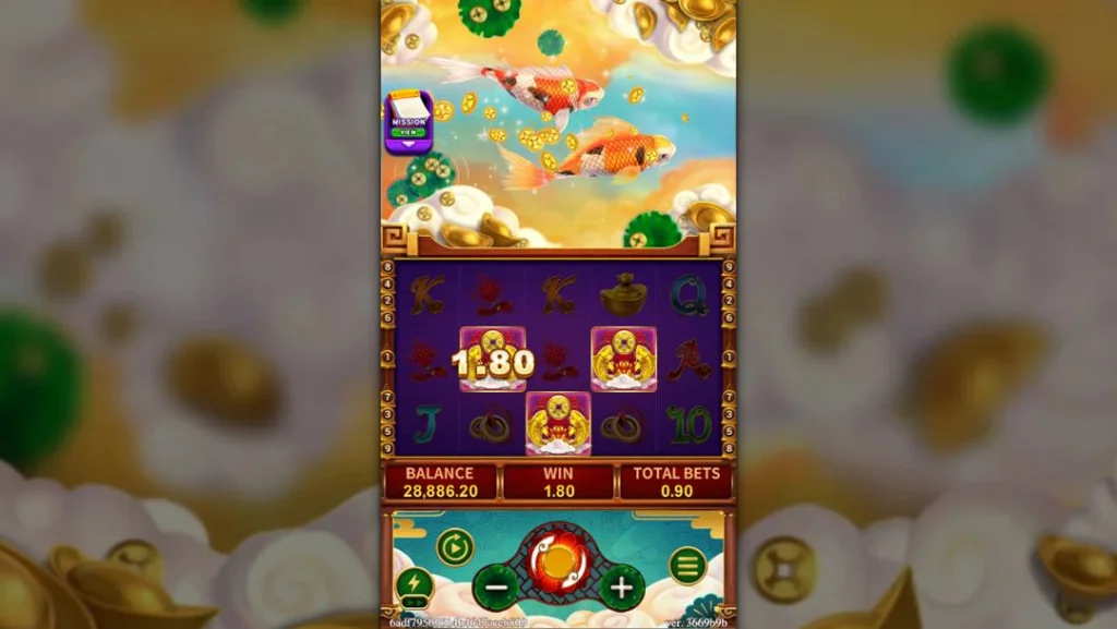 Ảnh giao diện chính game FORTUNE KOI (slot FC) chơi tại LC79