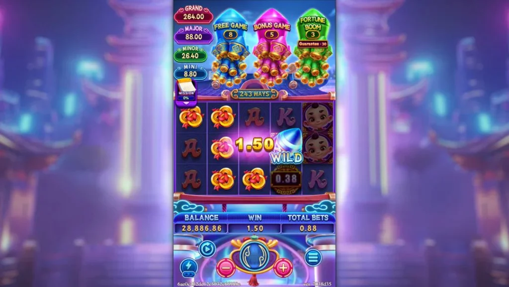 Ảnh giao diện chính game FORTUNE MONEY BOOM (slot FC) chơi tại LC79