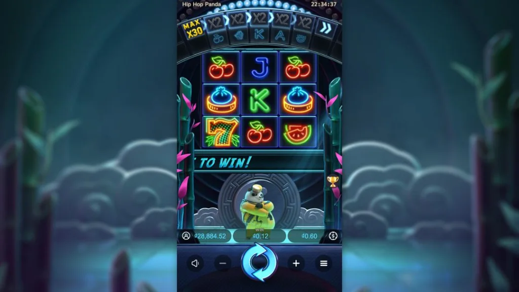Ảnh giao diện chính game Hip Hop Panda (slot PG) chơi tại LC79