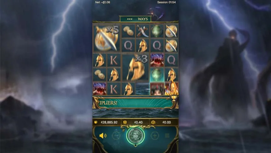 Ảnh màn hình gameplay game Legend of Perseus (slot PG) chơi tại LC79