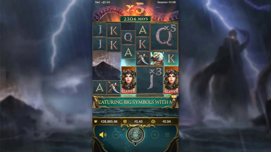 Ảnh bảng biểu tượng & tính năng game Legend of Perseus (slot PG) chơi tại LC79