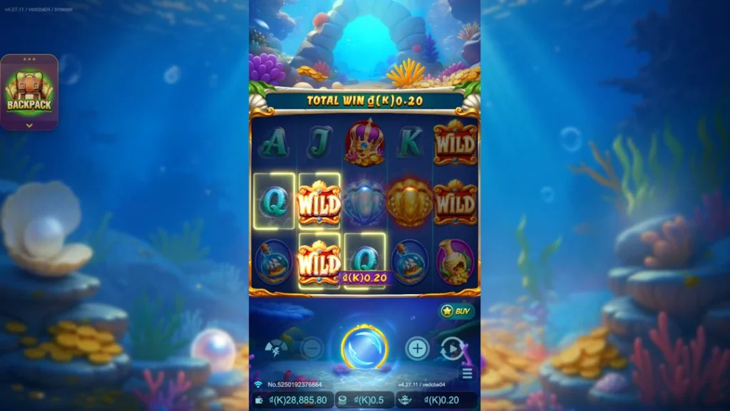 Ảnh giao diện chính game Lucky Pearl (slot JDB) chơi tại LC79