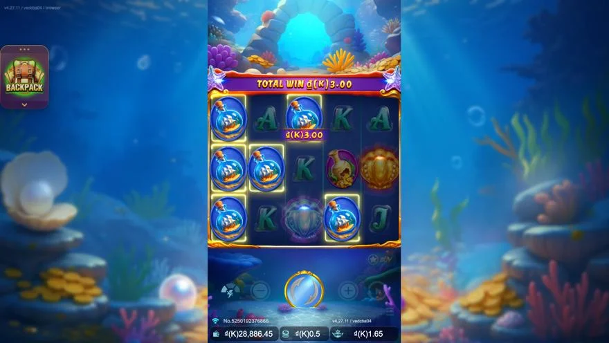 Ảnh màn hình gameplay game Lucky Pearl (slot JDB) chơi tại LC79