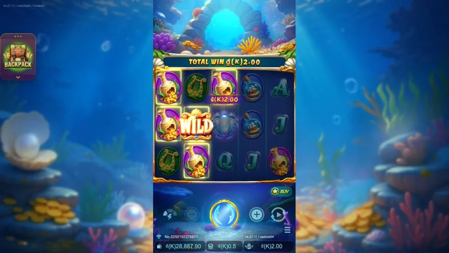 Ảnh bảng biểu tượng & tính năng game Lucky Pearl (slot JDB) chơi tại LC79