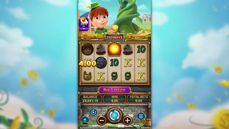 Ảnh màn hình gameplay game MAGIC BEANS (slot FC) chơi tại LC79