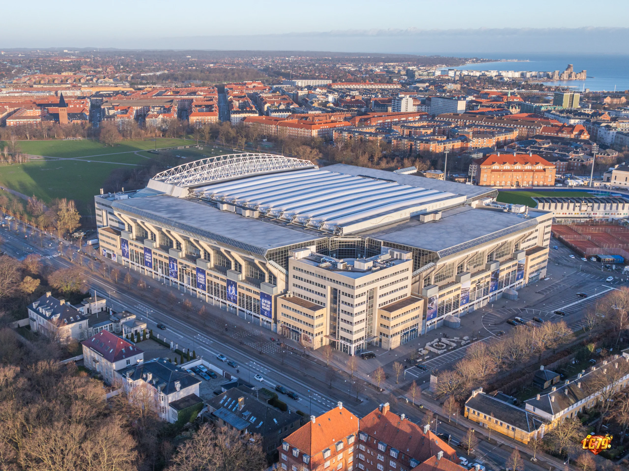 Parken Copenhagen trước trận Denmark vs Portugal UEFA Nations League A4