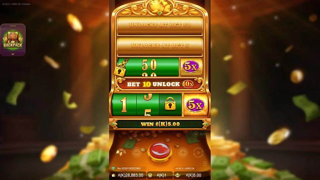 Ảnh giao diện chính game Piggy Bank (slot JDB) chơi tại LC79