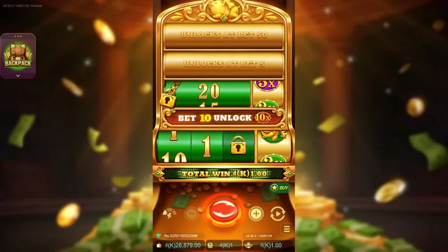 Ảnh bảng biểu tượng & tính năng game Piggy Bank (slot JDB) chơi tại LC79