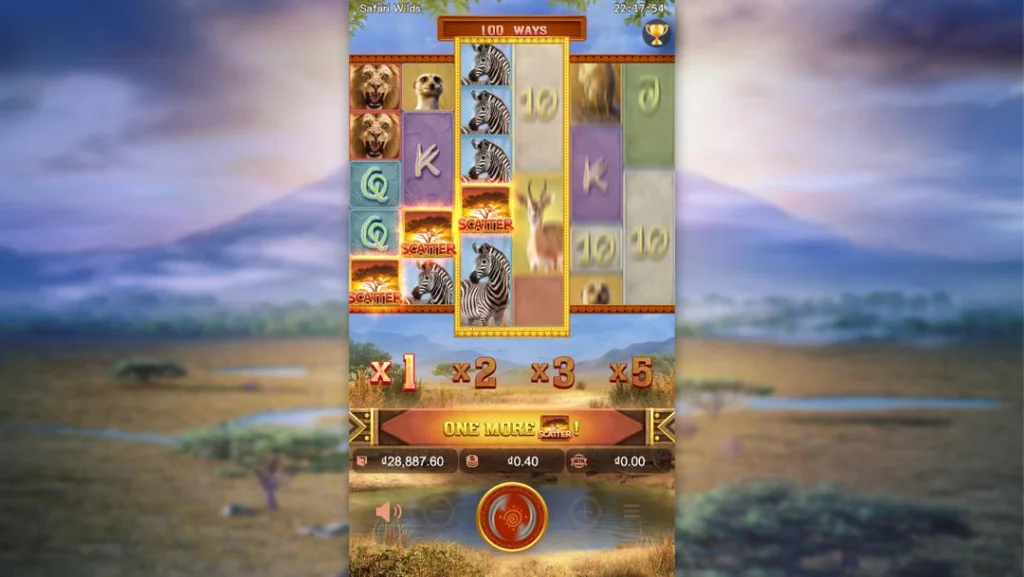 Ảnh giao diện chính game Safari Wilds (slot PG) chơi tại LC79