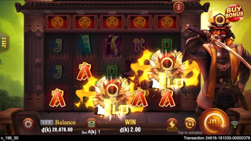 Ảnh bảng biểu tượng & tính năng game Shōgun (slot JILI) chơi tại LC79