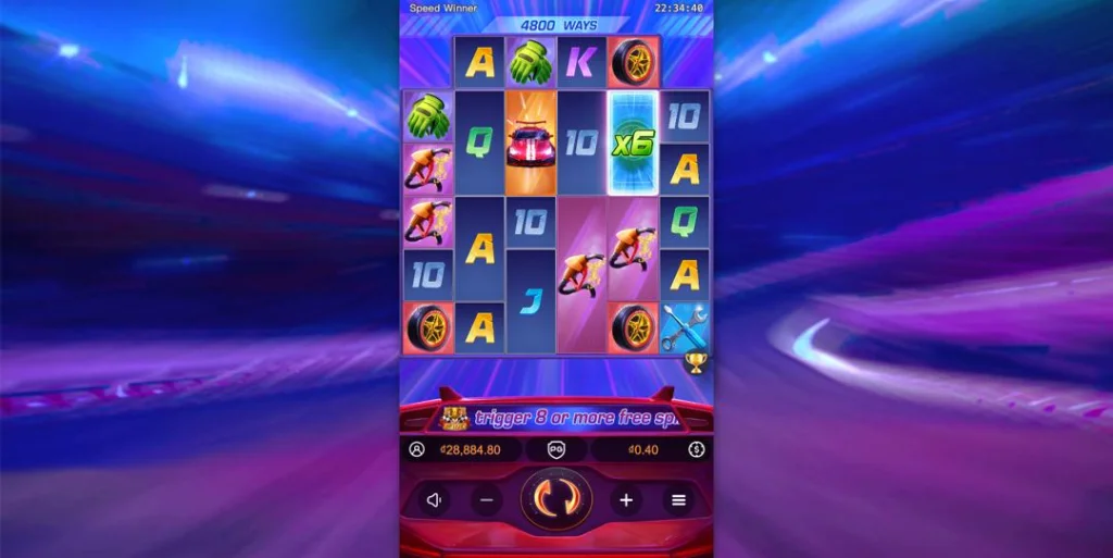 Ảnh giao diện chính game Speed Winner (slot PG) chơi tại LC79