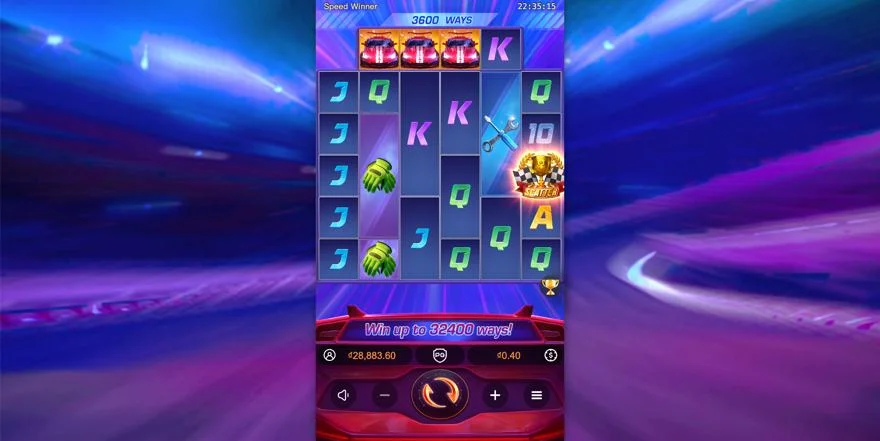 Ảnh màn hình gameplay game Speed Winner (slot PG) chơi tại LC79