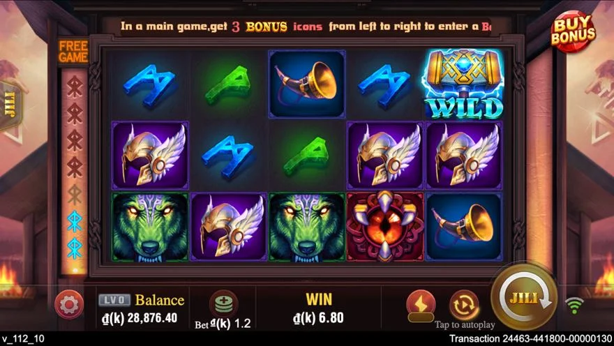 Ảnh bảng biểu tượng & tính năng game Thor X (slot JILI) chơi tại LC79