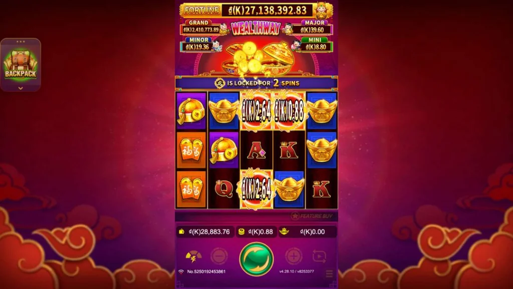 Ảnh giao diện chính game Wealthway (slot JDB) chơi tại LC79